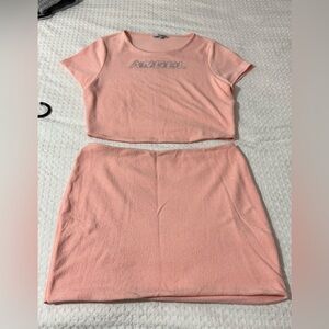 Fashion Nova Pink Skirt Set